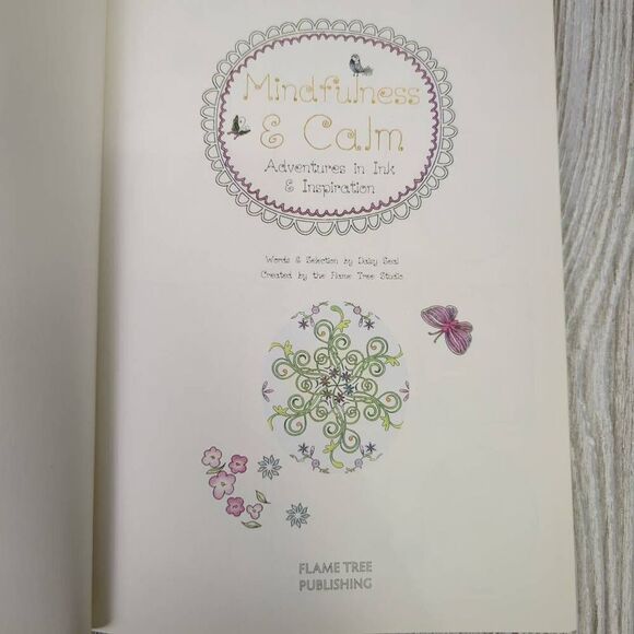 Mindfulness & Calm, Love & Friendship Adult Coloring Books Ink Inspiration - Picture 7 of 8